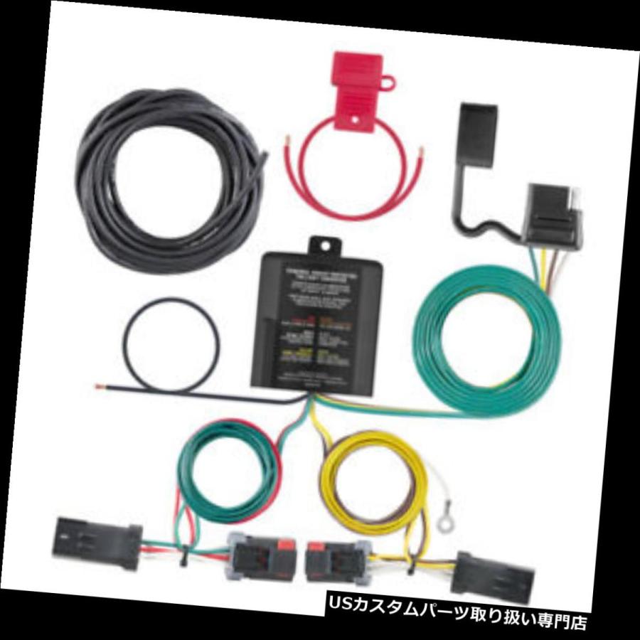 USヒッチメンバー 2011-2016 JEEP COMPASS 4 WAY PLUG 56344用カートトレーラーヒッチトウ配線  CURT TRA