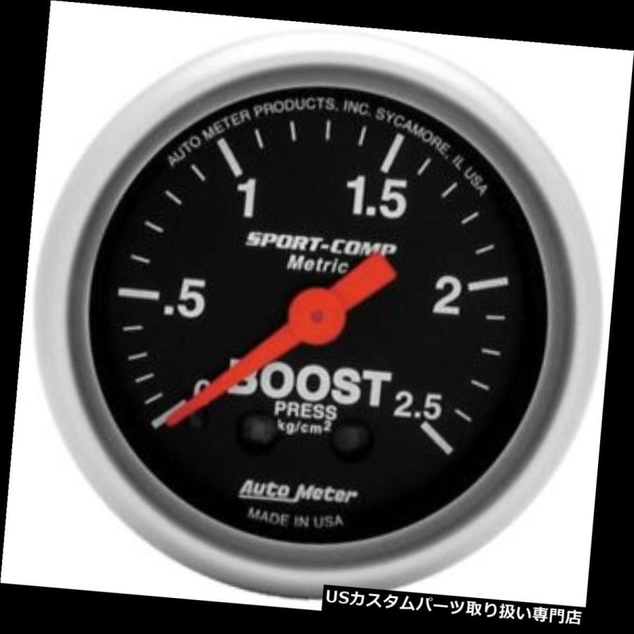 USタコメーター オートメーター3304-J Sport-Compメカニカルブースト 