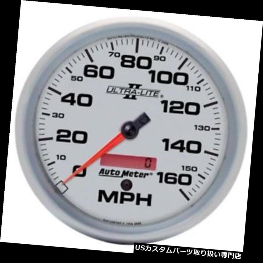 USタコメーター オートメーター4989ウルトラライトII空芯スピードメーター、160 MPH、5インチ  Auto Meter 4989 Ultra
