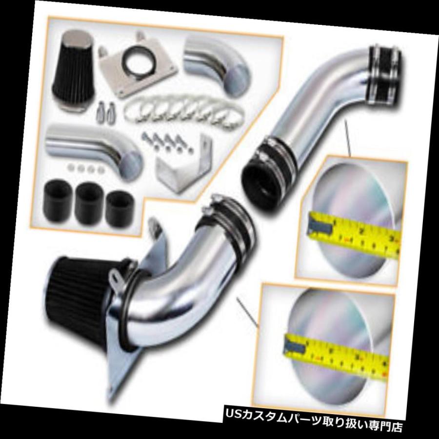 USエアインテーク インナーダクト 3.5 "ブラックコールドエアインテークキット+ 87-88マスタング5.0L V8用フィルター  3.5" BL