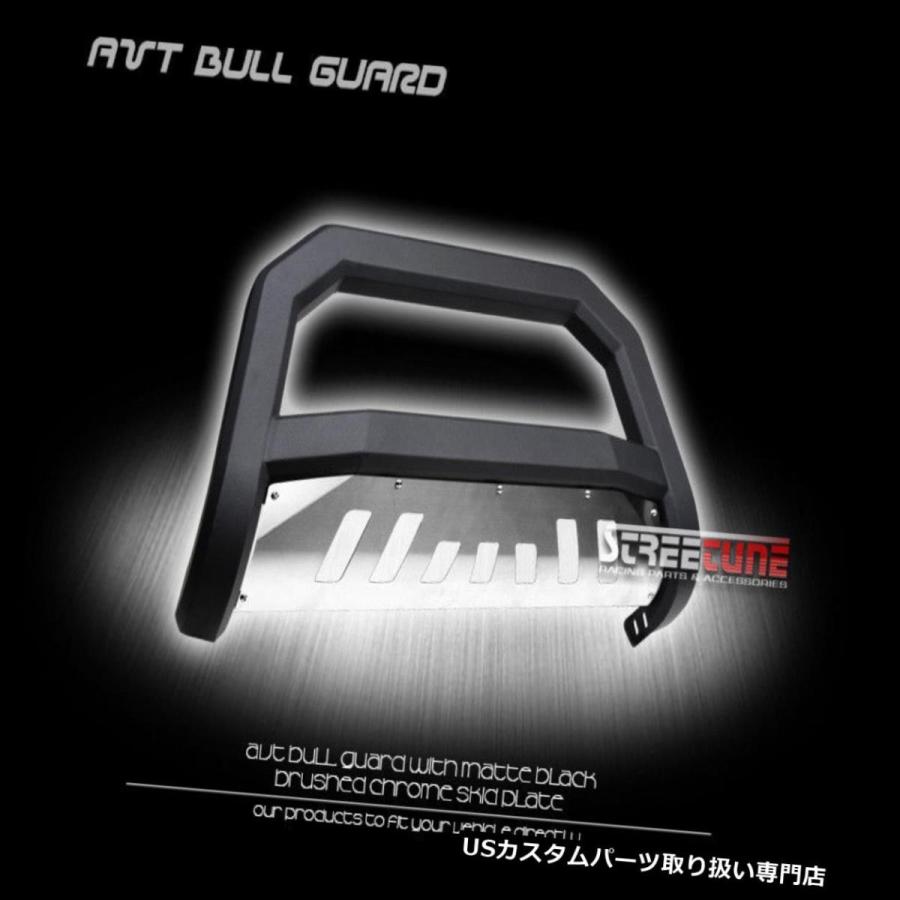 USグリルガード マットブラックAVTブルバーバンパーグリルグリルガード