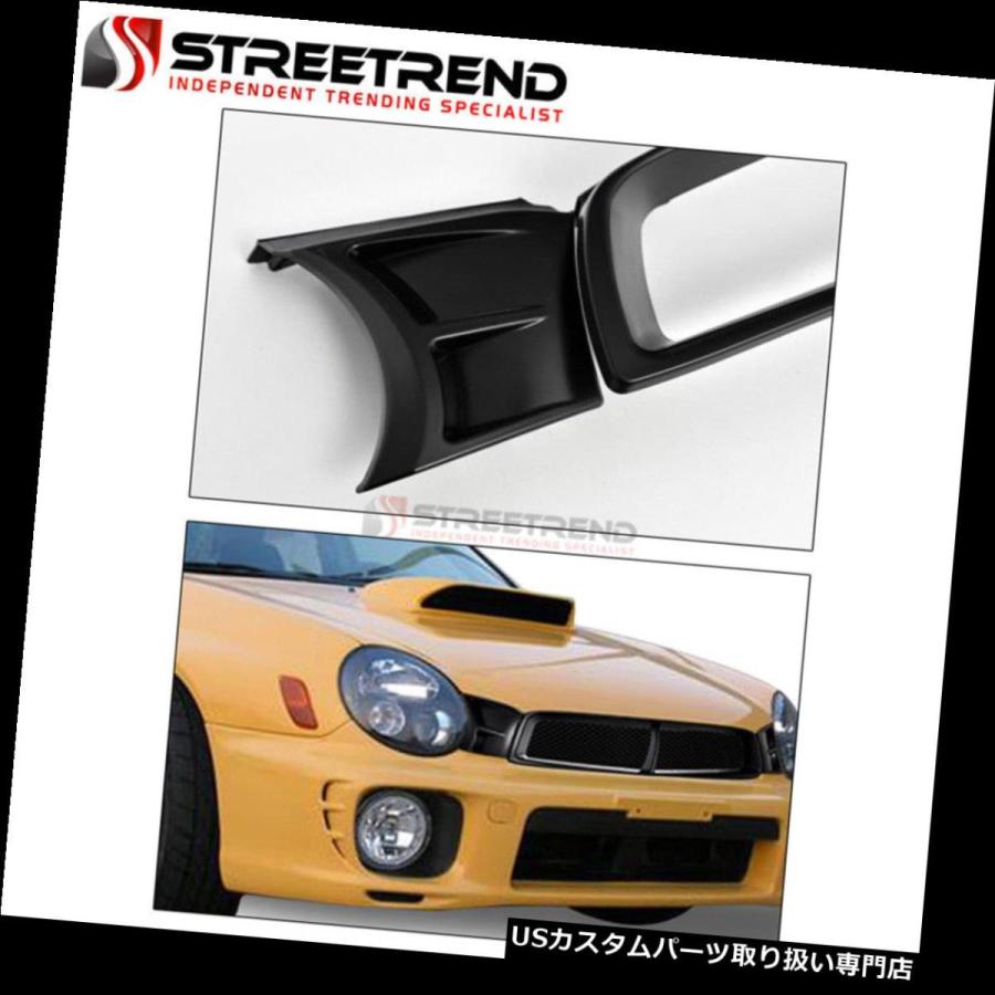 USグリルガード 02-03インプレッサWRXマットブラックSTIアルミメッシュ