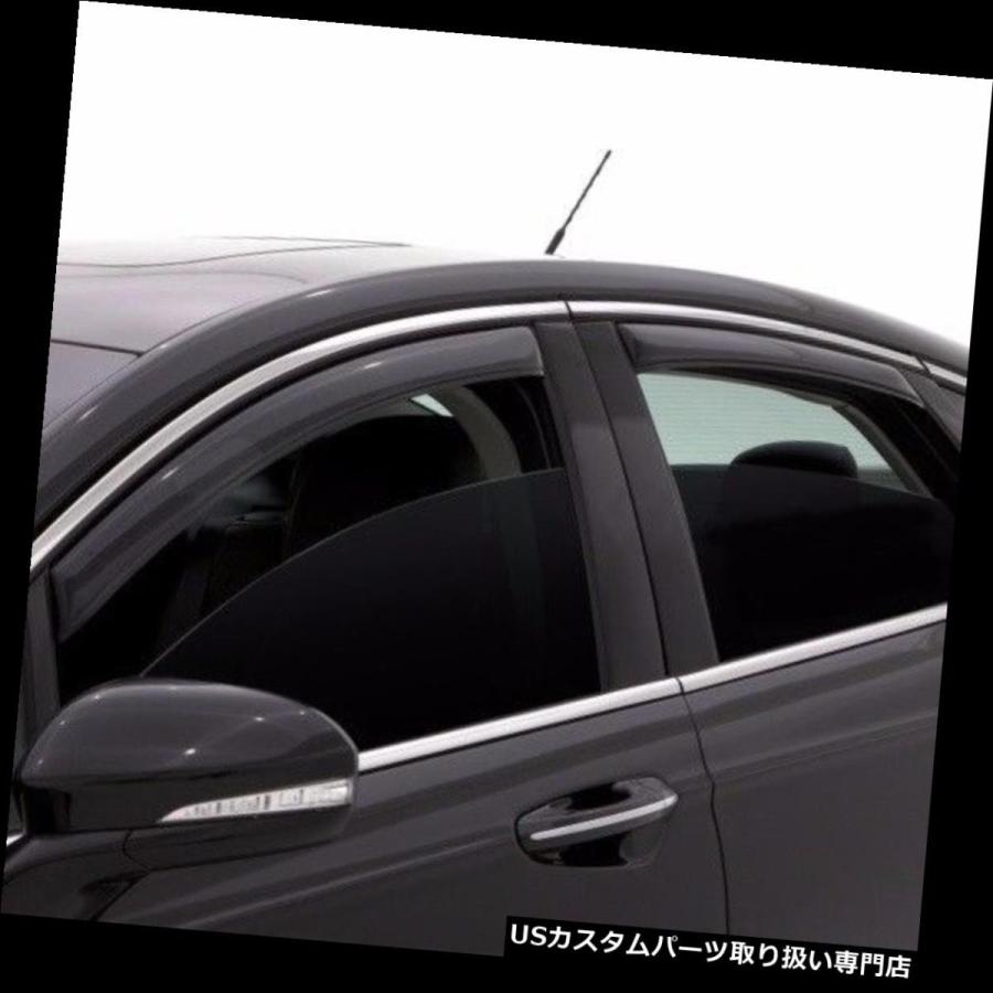 USベントバイザー、ドアバイザー ヒュンダイサンタフェ07-12 AVSにチャンネルVentvisorウィンドウバイザーレインガードにフ