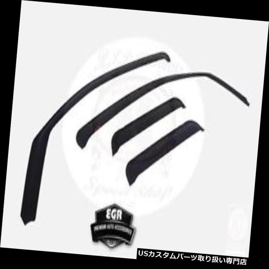 半額品 Usベントバイザー ドアバイザー Egrマットブラックチャンネルウィンドウバイザー4個セット07 17トヨタツンドラ 数量は多 United Levit Dev