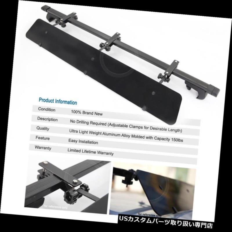 USカーゴ、ルーフ キャリア 柵の屋根の上の調節可能な台紙48 \"十字架の棚+操縦士のための風フェアリング  Rail Roof Top Adjust"_1