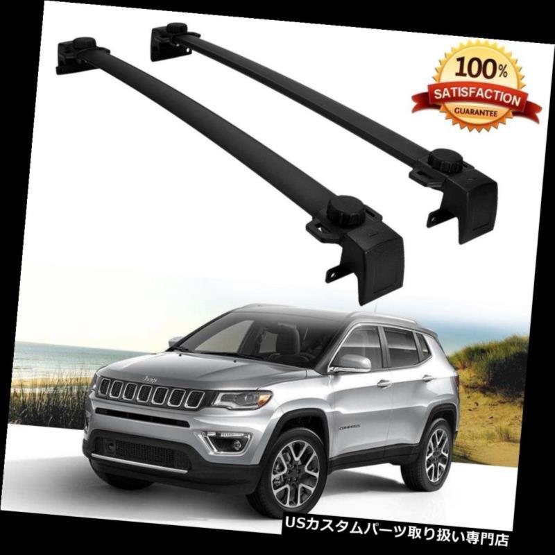 USカーゴ、ルーフ キャリア 新しいoeスタイルルーフラッククロスバーカーゴバッグキャリア用ジープコンパス2017 2018  NEW OE Styl