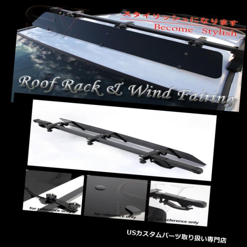 USカーゴ、ルーフ キャリア ルーフトップラック48 \"クロスバー+ウィンドフェアリングコンボフィットマリナーマウンテニア  Rooftop Rack"_1