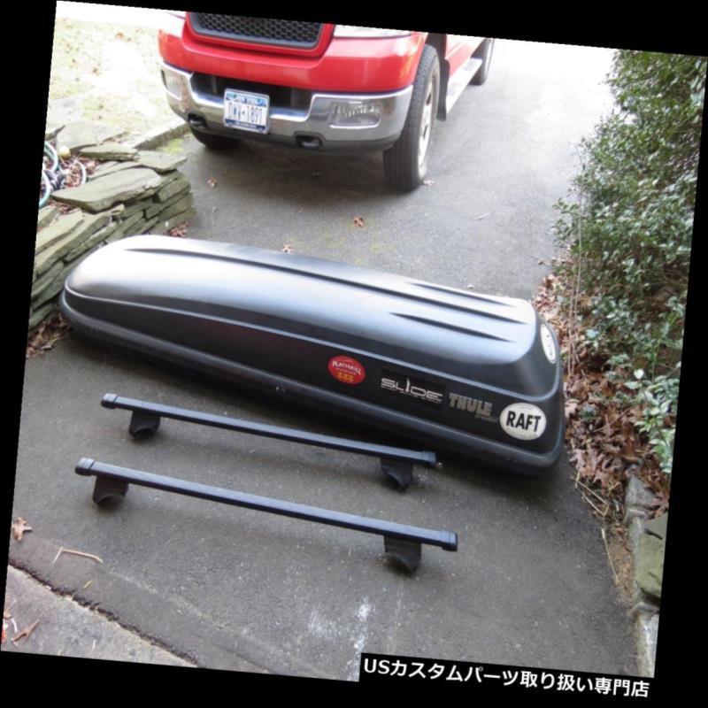 USカーゴ、ルーフ キャリア 取り付け金具付きThule Frontierラージトップキャリア貨物ボックス ルーフラック  Thule Frontie