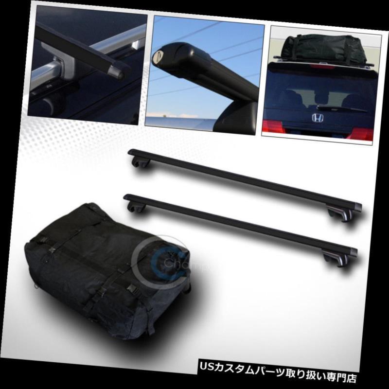 USカーゴ、ルーフ キャリア 50 \"BLKオーバルアジャスタブルルーフラッククロスバーキット+防水カーゴバッグC6  50\"" BLK OVAL AD"