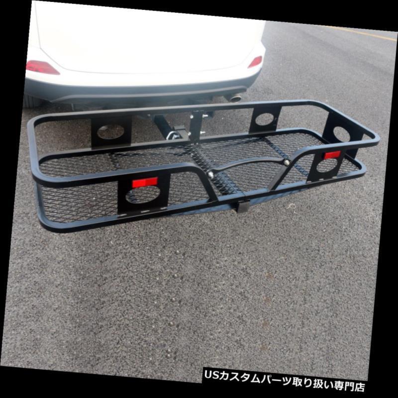 USカーゴ、ルーフ キャリア ヒッチマウント折りたたみ式貨物運搬船黒 Hitch Mounted Folding Cargo Carrier Bla