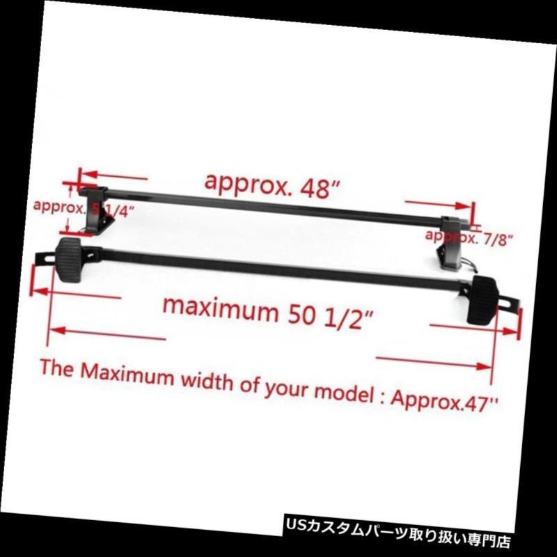 USカーゴ、ルーフ キャリア 車のルーフラック耐性クランプクロスバー荷物キャリアクロスバーユニバーサルフィット Car Roof Rack Resi