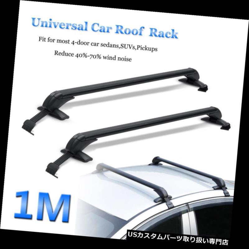 USカーゴ、ルーフ キャリア 39.37 ''カートップルーフクロスバークロスバーラゲッジカーゴキャリアラックフレームNEW  39.37'' Car