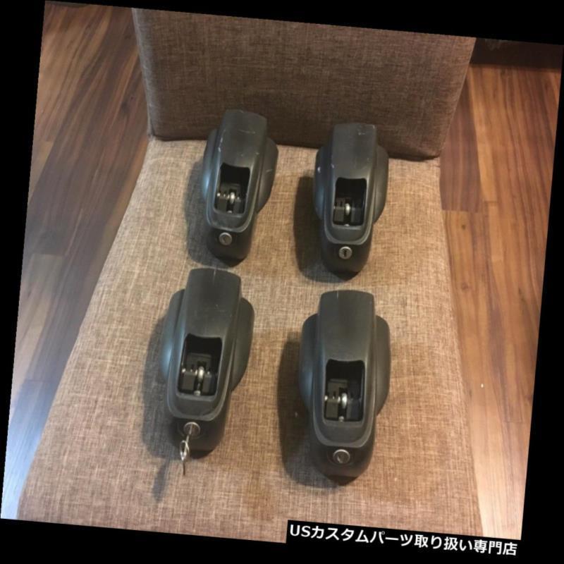 USカーゴ、ルーフ キャリア Passat and Jettaワゴンルーフラックキャリアトップカーゴスクエアクロスバーフットパックキット  Passa
