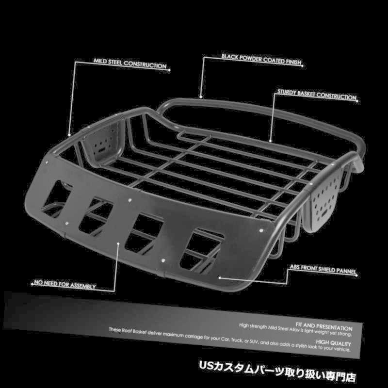 USカーゴ、ルーフ キャリア 調整可能な39 \"X38.5\" X8 \"ヘビーデューティーマイルドスチールルーフカーゴバスケットラゲッジキャリア  ADの画像