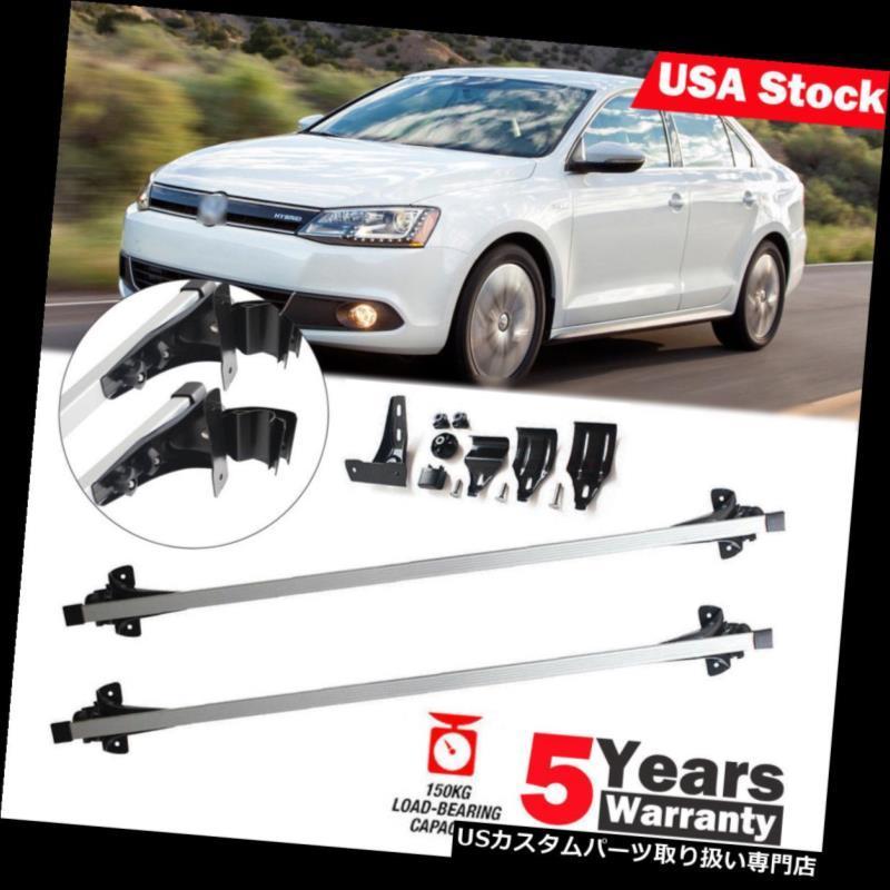 USカーゴ、ルーフ キャリア VW Jetta Sedan用スノーボードカヤックカヌーカーゴキャリア用カートップルーフラックバー  Car Top R