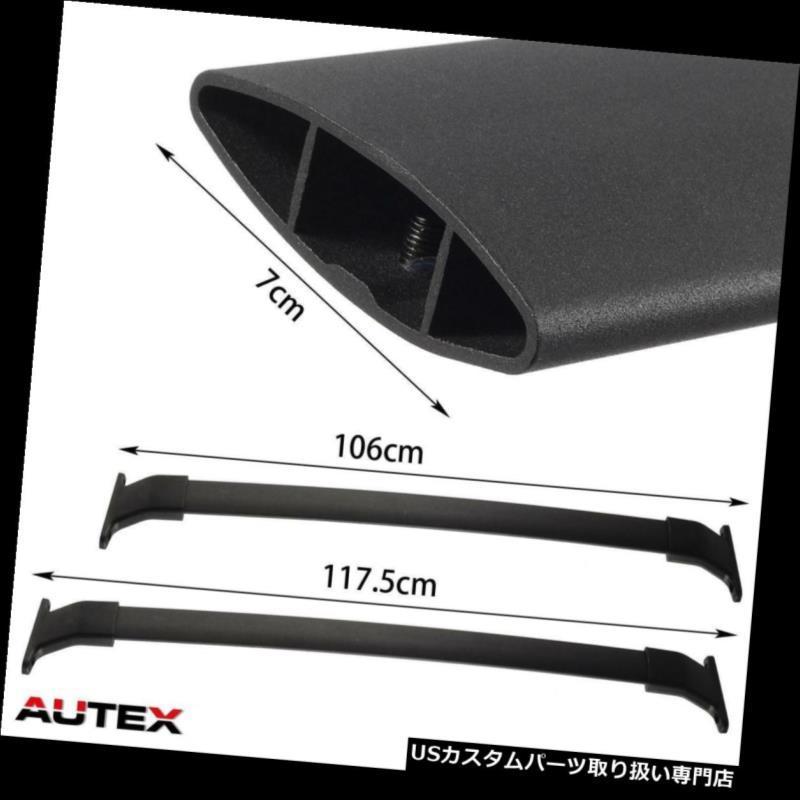 USカーゴ、ルーフ キャリア フィット11-13ホンダオデッセイブラッククロスバートップルーフラックカーゴ荷物キャリア  Fit 11-13 Hond_1