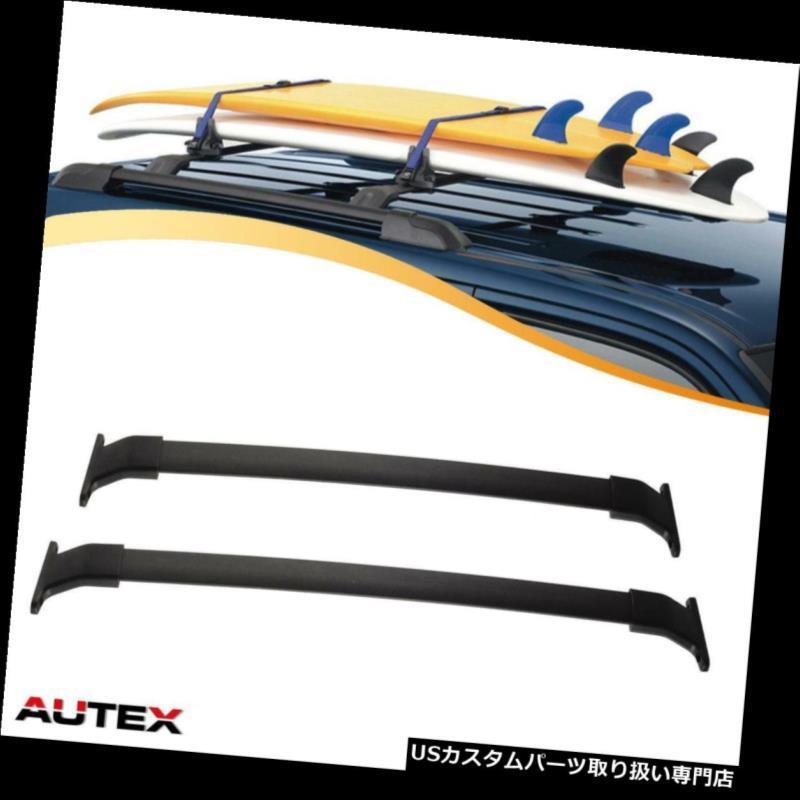 USカーゴ、ルーフ キャリア フィット11-13ホンダオデッセイブラッククロスバートップルーフラックカーゴ荷物キャリア  Fit 11-13 Hond