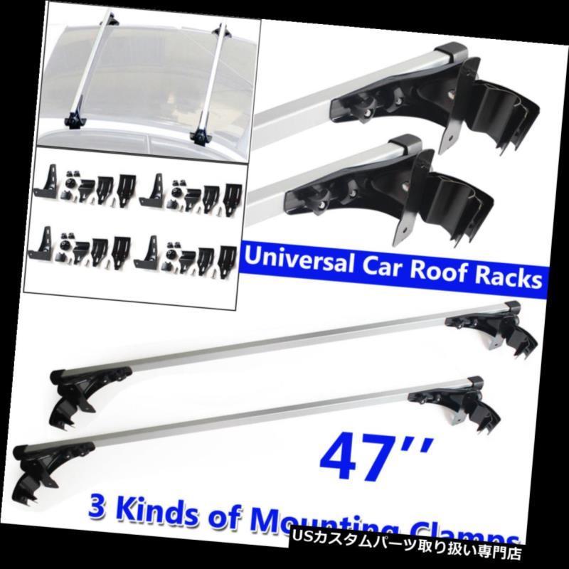 USカーゴ、ルーフ キャリア 47 ''カートップルーフクロスバークロスバー荷物カーゴキャリアラックウィンドウフレーム  47'' Car Top R