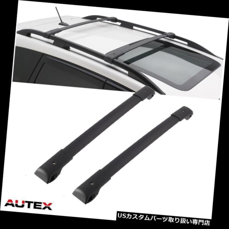 USカーゴ、ルーフ キャリア 14-18スバルフォレスターカーゴキャリアトップルーフラック用ブラックアルミクロスバー  Black Aluminum