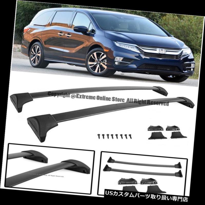 USカーゴ、ルーフ キャリア 18アップホンダオデッセイファクトリーGMルーフバイクラッククロスバー荷物キャリア  For 18-Up Honda O