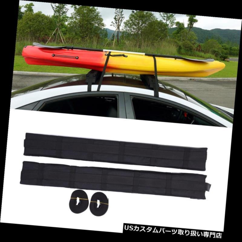 USカーゴ、ルーフ キャリア カールーフトップカーゴ収納ラックソフトカヌーサーフボード荷物キャリアユニバーサル＃  Car Roof Top Carg