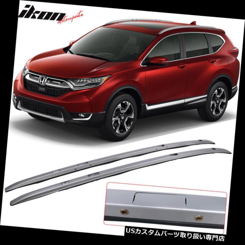USカーゴ、ルーフ キャリア 17-18ホンダCRV OEファクトリースタイルルーフラッククロスバーアルミシルバーにフィット  Fits 17-18
