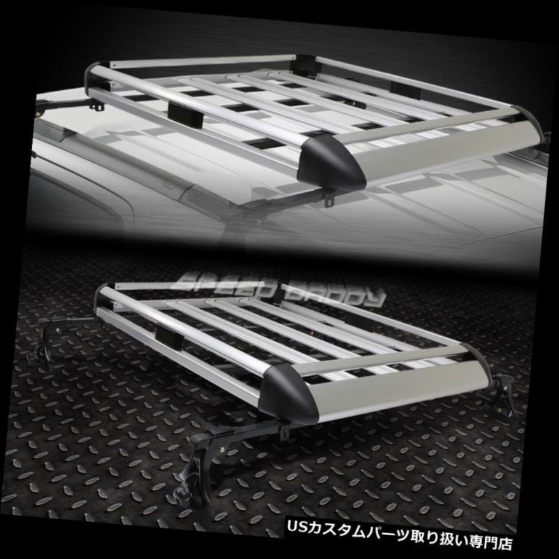 USカーゴ、ルーフ キャリア 50 \"×31\""アルミルーフラックカー/ SUVトップカーゴラゲージ/バッグキャリアバスケット+クロスバ \u003c/"