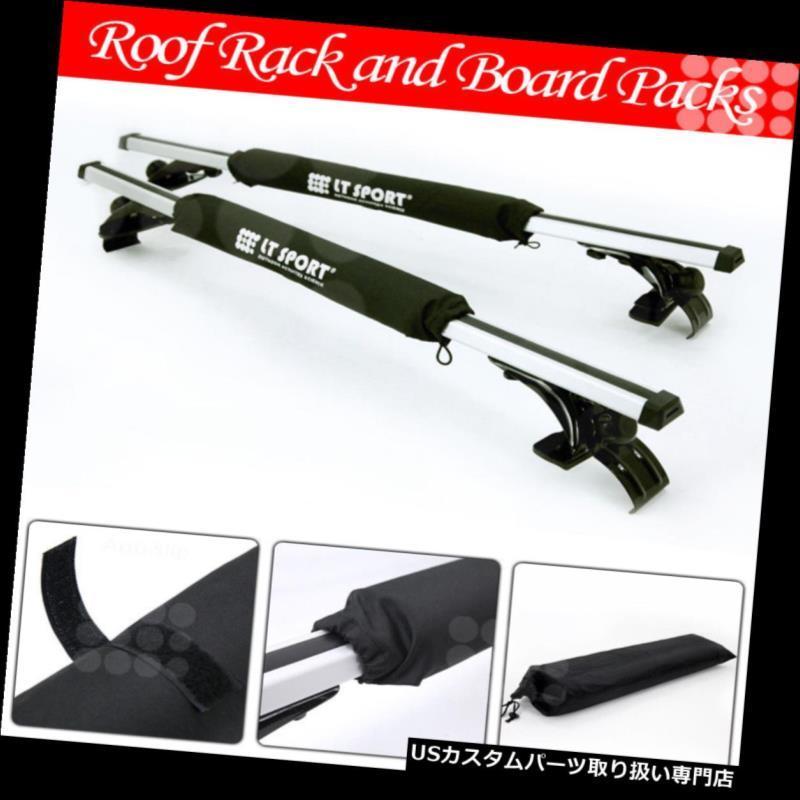 USカーゴ、ルーフ キャリア フィットフォルクスワーゲンボルボルーフトップラックアルミ50 \"クロスバー荷物キャリア+パッド  Fit Volkswa