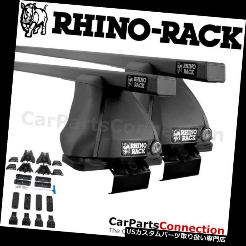 USカーゴ、ルーフ キャリア RhinoラックJB0633ユーロ2500ブラックルーフクロスバーキット（VWティグアン09-16用） Rhino-R