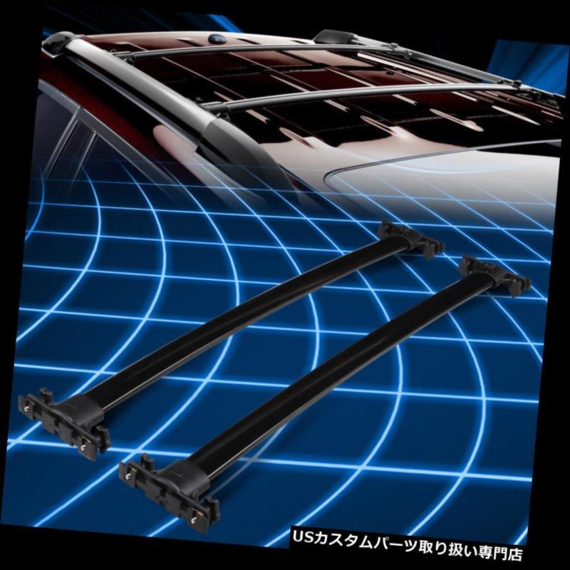 USカーゴ、ルーフ キャリア 01-07トヨタハイランダーペアアルミルーフラックレールクロスバーカーゴキャリア用  For 01-07 Toyota