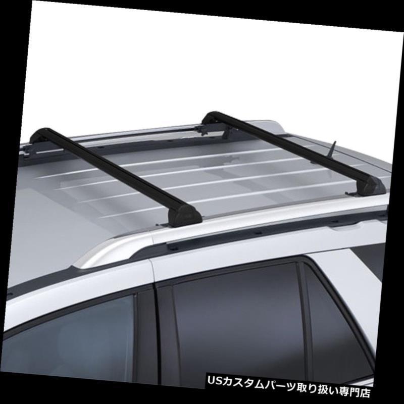 USカーゴ、ルーフ キャリア 02-07サターンVUEのための2xアルミルーフラックレールクロスバーカーゴキャリアブラック  2x Aluminum