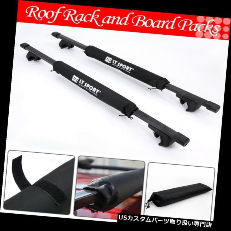 USカーゴ、ルーフ キャリア フォルクスワーゲンレールタワールーフトップラック48インチクロスバー荷物キャリア+パッド+ロック  Fit Volksw