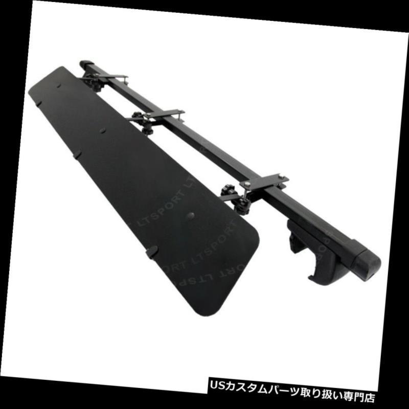 USカーゴ、ルーフ キャリア レールルーフラックトップ48インチクロスバー+ウィンドフェアフィットプリマスグランドボイジャー  Rail Roof R