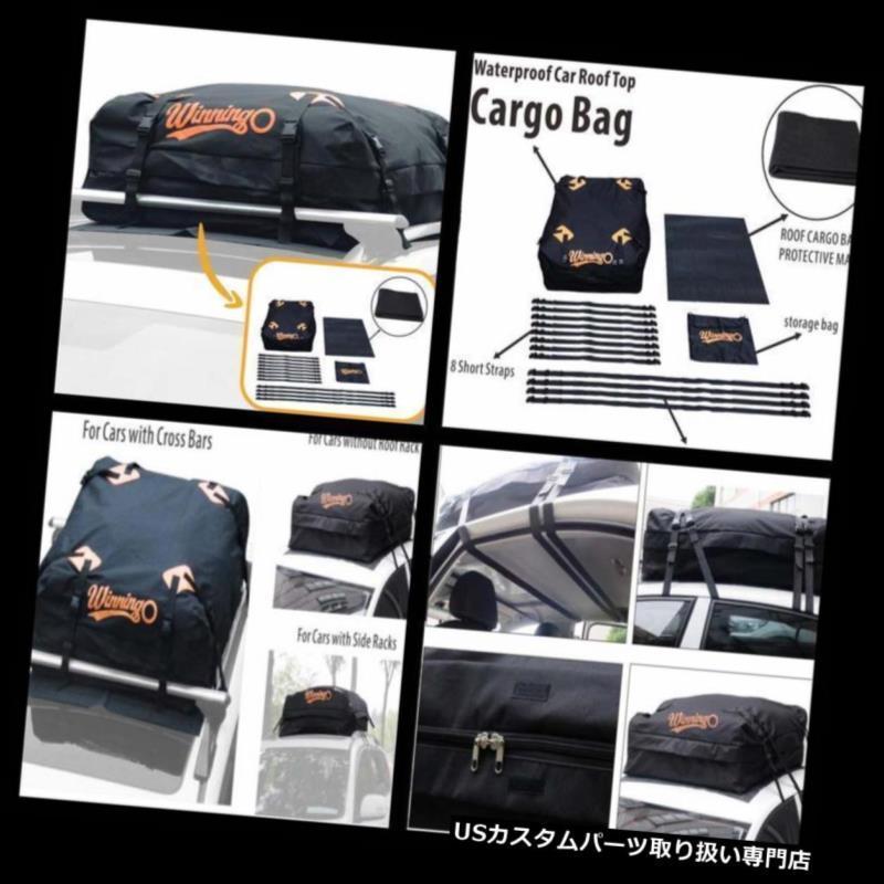 USカーゴ、ルーフ キャリア 防水カーゴバッグSUV屋上荷物キャリア旅行収納ボックス新しい  Water Resistant Cargo Bag SU
