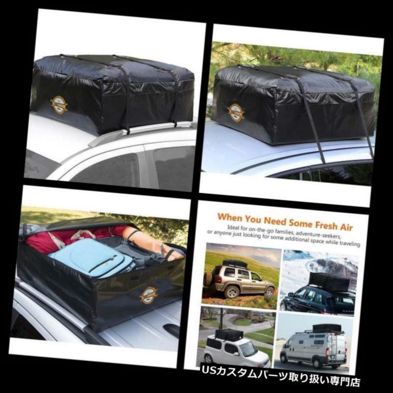 USカーゴ、ルーフ キャリア ユニバーサルカールーフトップカーゴキャリア防水ソフトルーフトップバッグラゲッジトートバッグ  Universal Car