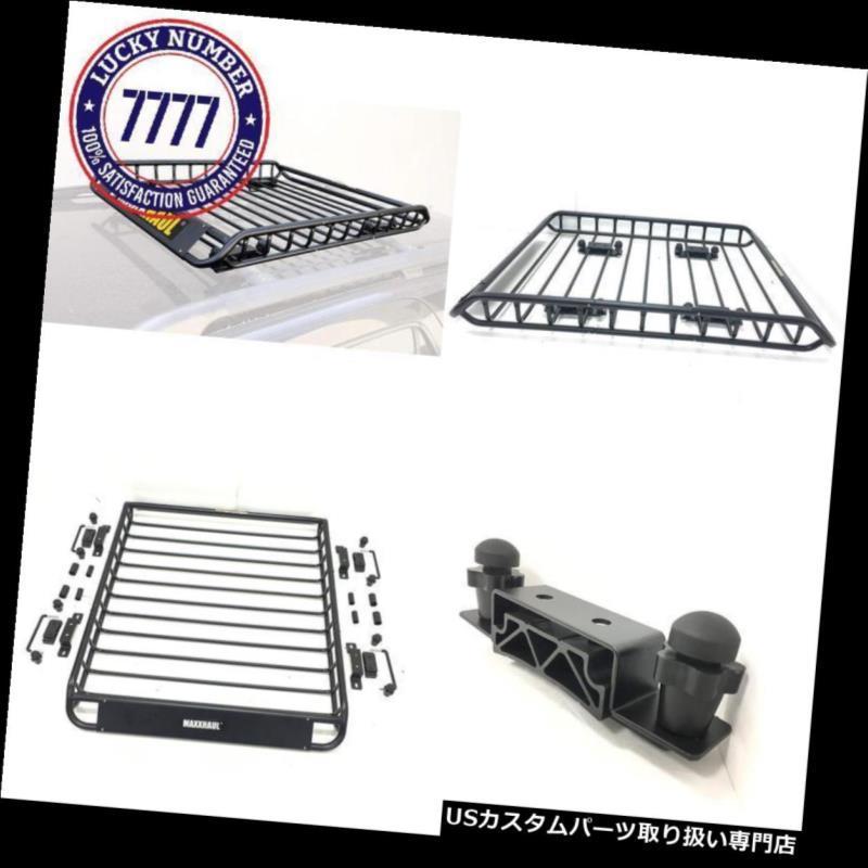 USカーゴ、ルーフ キャリア Maxxhaul 70115ユニバーサルスチールルーフラックカートップカーゴキャリア/バスケット -  46 \"×36"