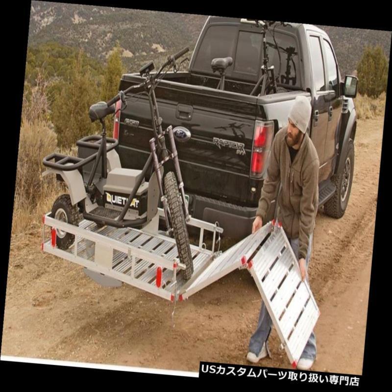 USカーゴ、ルーフ キャリア 傾斜路折りたたみ車椅子スクーター後部トラックラック付きヒッチマウント貨物キャリア Hitch Mount Cargo