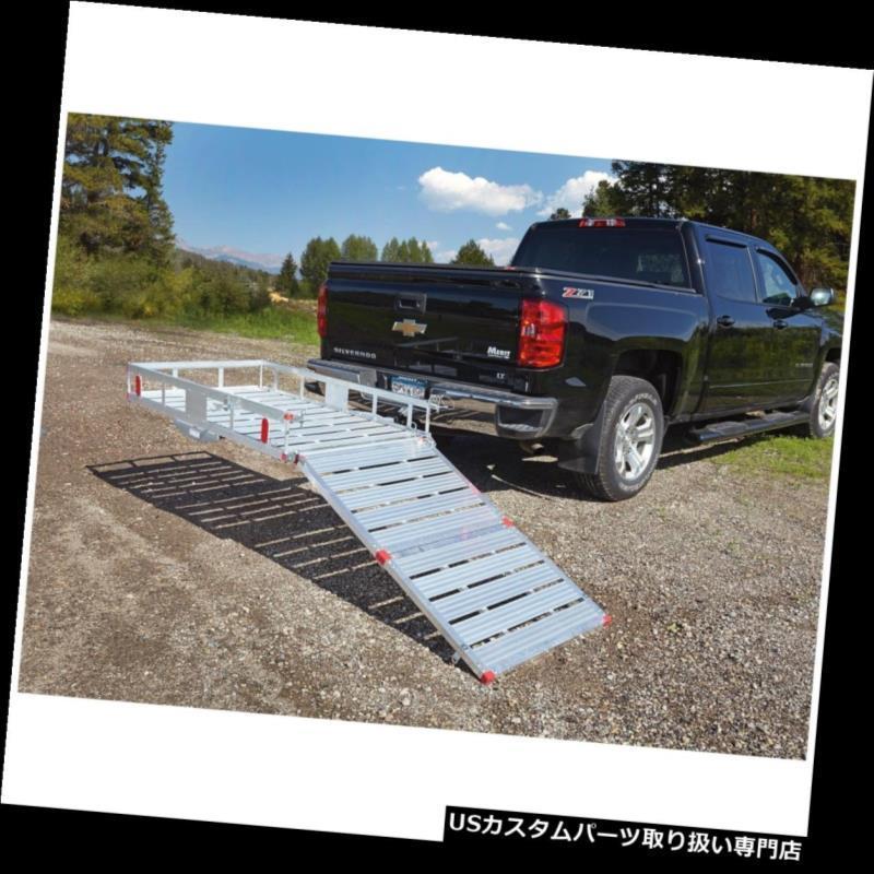 USカーゴ、ルーフ キャリア 傾斜路折りたたみ車椅子スクーター後部トラックラック付きヒッチマウント貨物キャリア Hitch Mount Cargo_1