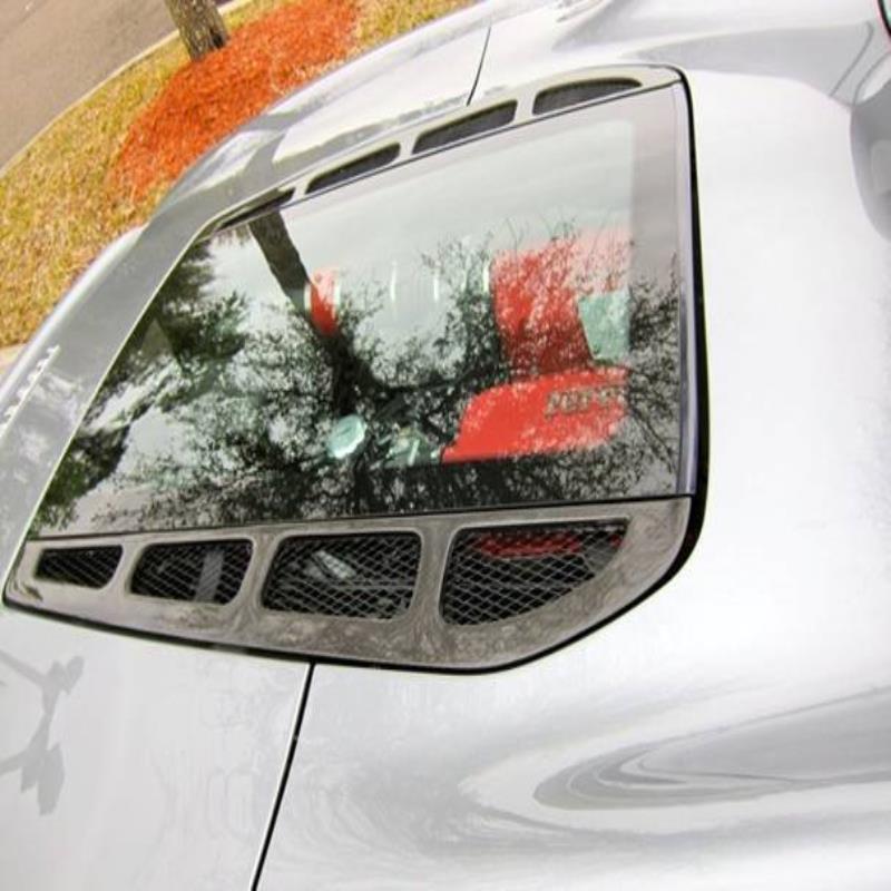 USウィンドウルーバー NEWフェラーリ360モデナスパイダーF360カーボンファイバーチャレンジリアウィンドウルーバー NEW Ferrari 3