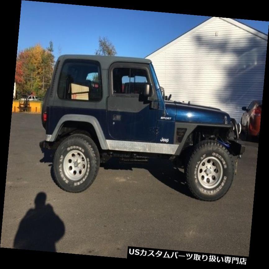JEEP tjラングラー リアゲートカバー ブラック アルミ製 縞鋼板 楽天