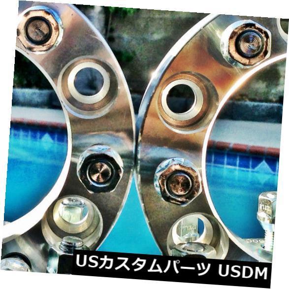 スペーサー 4 CHEVY GMC CADILLACホイールスペーサー6X5.5 | 2インチ、50MM | FITS MOST 6 LUG 14X1