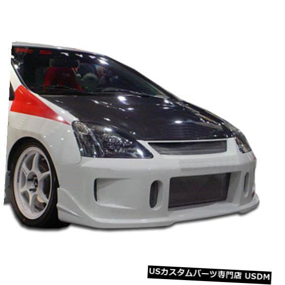 Front Body Kit Bumper 02-05ホンダシビックHB JDMバディデュラフレックスフロントボディキットバンパー!!! 100443