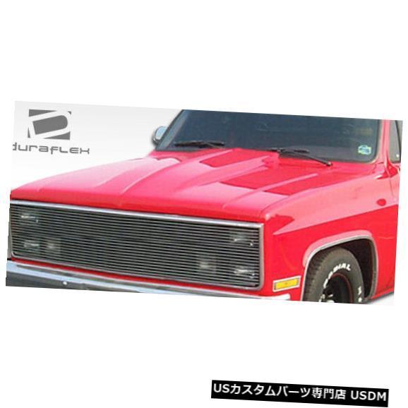 シボレー スクエアートラック レッド ブラックボンネット　レア ボンネット 81-86シボレーC / KシリーズピックアップカウルDuraflex