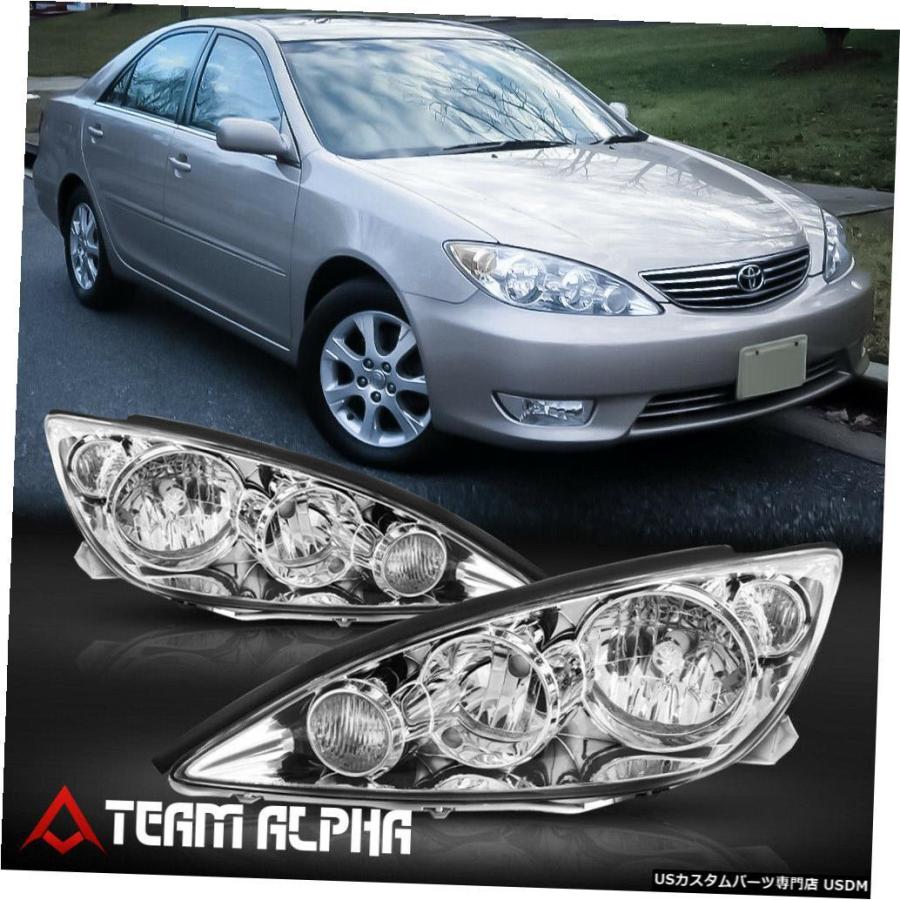TOYOTA カムリ ヘッド社外 ヘッドライト 2005-2006トヨタカムリに適合[Chrome / C lear