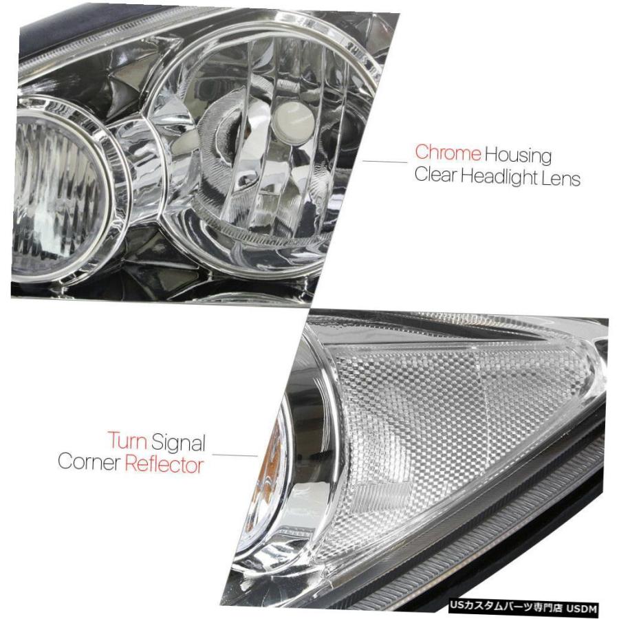 ヘッドライト 2005-2006トヨタカムリに適合[Chrome / C lear