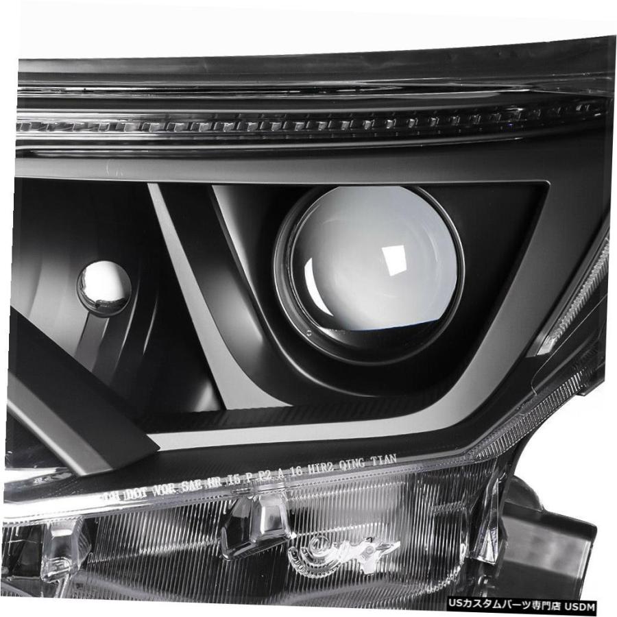 ヘッドライト 2016-2018トヨタRav4 [ブラック/クリア]クリスタルコーナープロジェクターヘッドライトランプに適合 Fits 2016-2_2