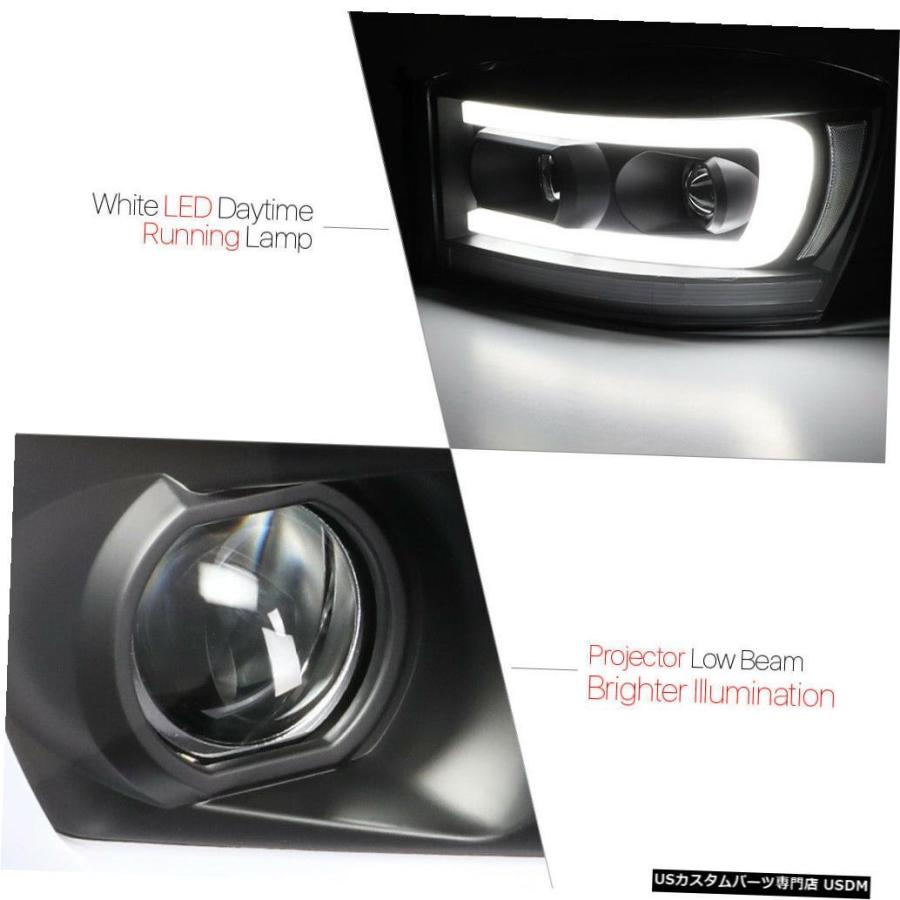 ヘッドライト Fits 2006-2009 Ram <LED C-BAR/SEQUENTIAL SIGNAL> B_1