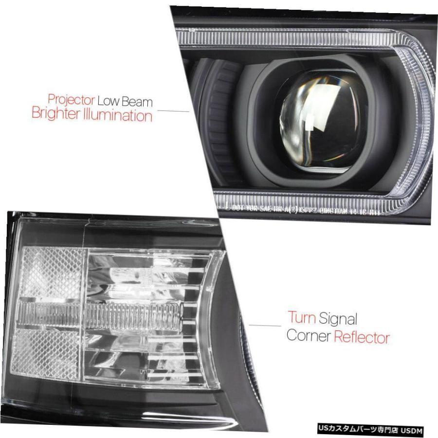 ヘッドライト  Fits 2014-2015 Silverado<DUAL C-BAR LED DRL>Black/Clea</の画像
