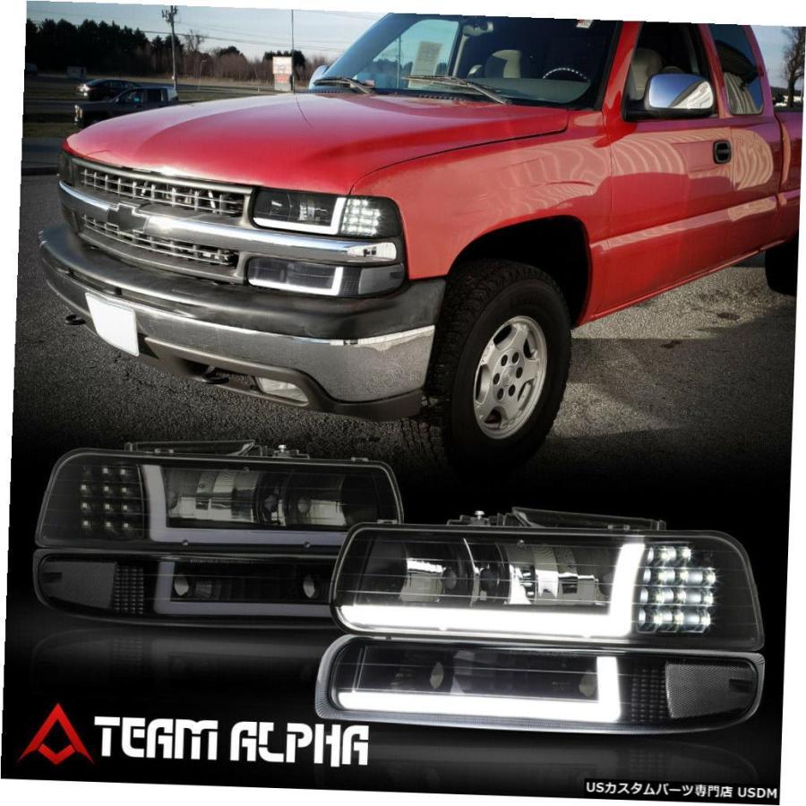 ヘッドライト Fits 1999 2006 Silverado/Tahoe lt;LED SIGNAL/L BAR gt; :usdm 0269 587:USパーツ取り扱い専門店 USDM