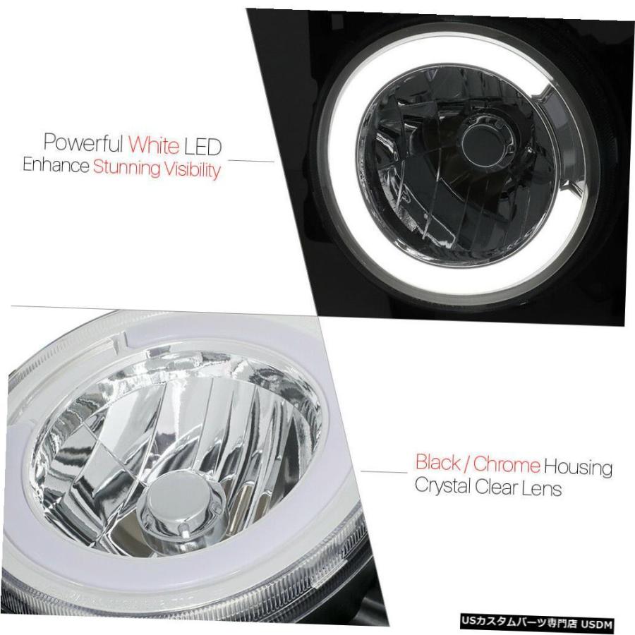 ヘッドライト 07-14トヨタFJクルーザー用クロム/クリア* LEDライトバー